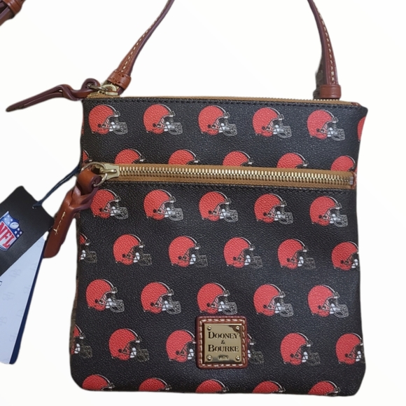 Dooney And Bourke Crossbody Black & Red color NFL. - Picture 1 of 8